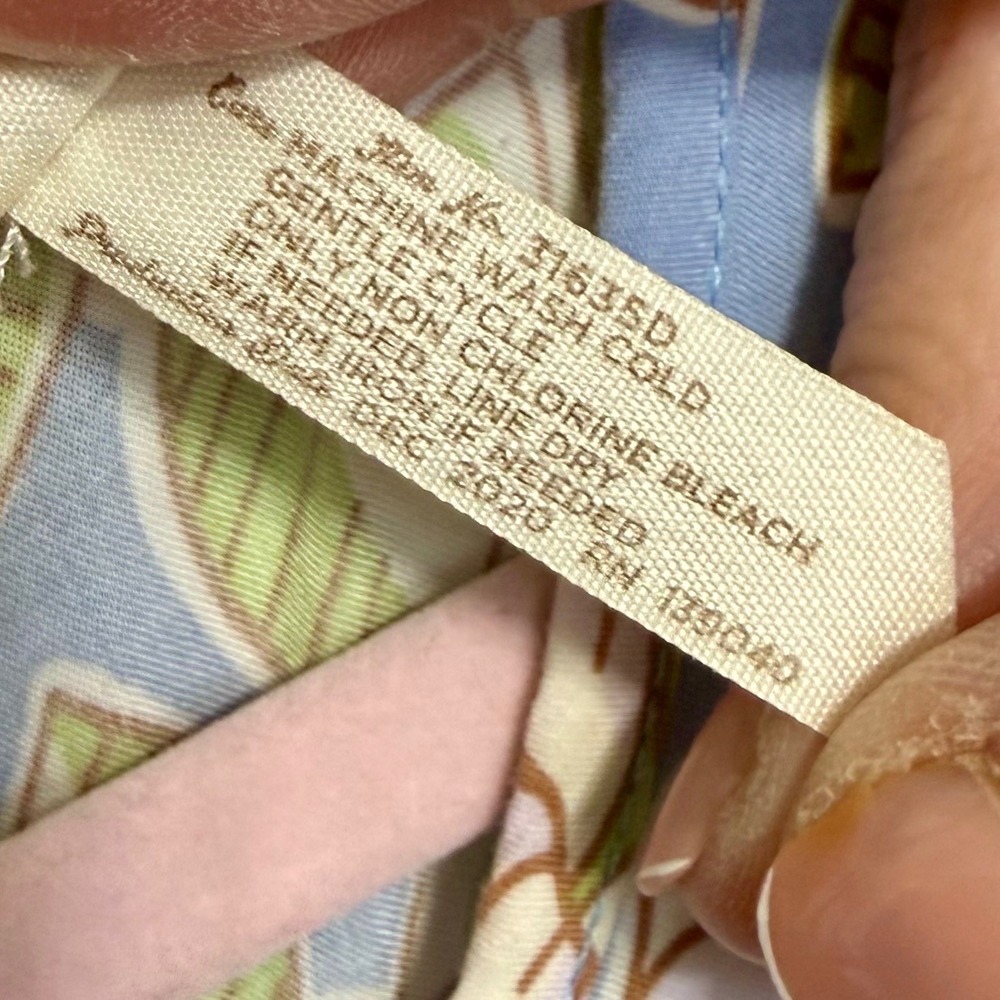 Matilda Jane Floral Smocked Maxi Dress Blue Pink‎ Flutter Sleeve Women Size M - Picture 11 of 12